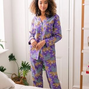 Printfresh Purple Bagheera Long Sleep Set 3X